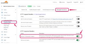 http response header on cloundflare